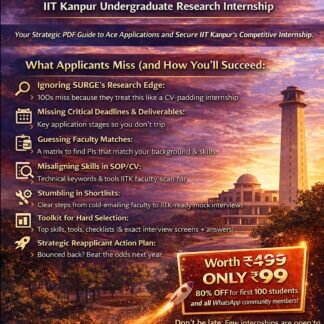 IIT KANPUR SURGE INTERNSHIP GUIDE 2026
